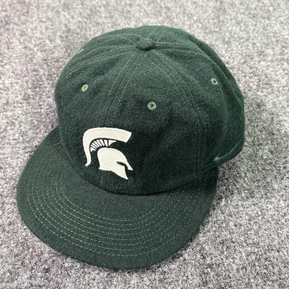 Nike Michigan State Spartans Hat Green Wool Blend Adjustable Cap College Sports